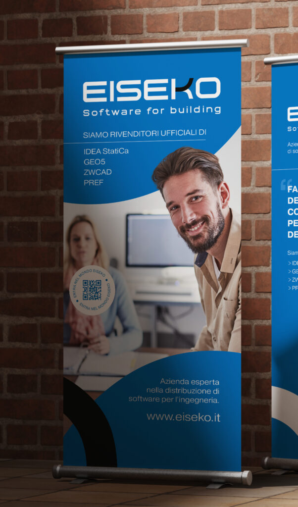 Elisa Rubele Studio - Web & Graphic Designer Freelancer - Project Roll up Eiseko