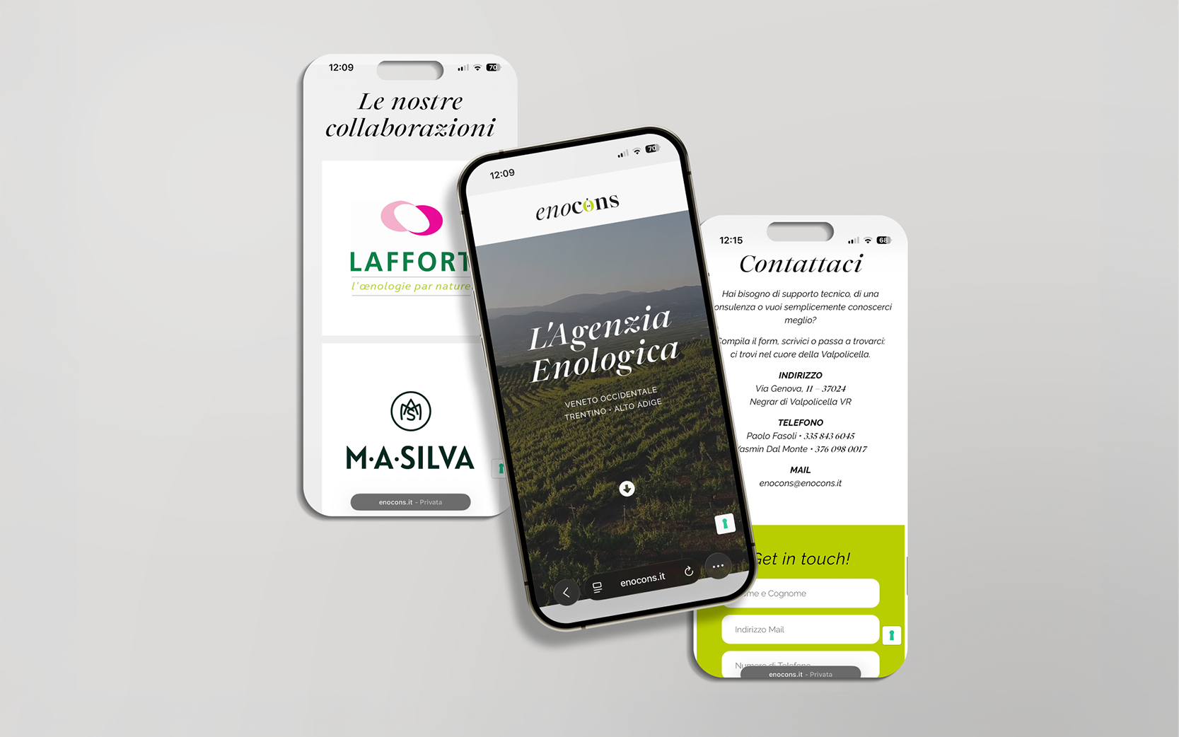 Elisa Rubele Studio - Web & Graphic Designer Freelancer - Enocons Phone O 1