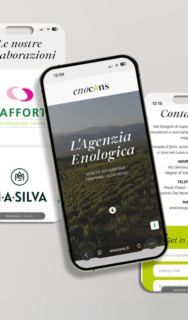 Elisa Rubele Studio - Web & Graphic Designer Freelancer - Enocons Phone V 1