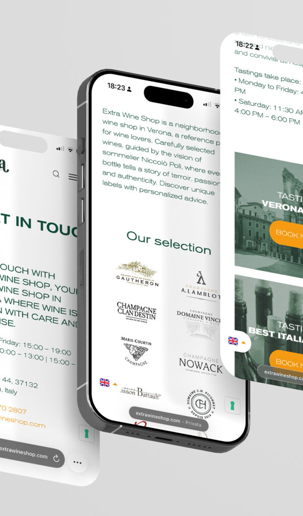 Elisa Rubele Studio - Extra Wine Shop Website